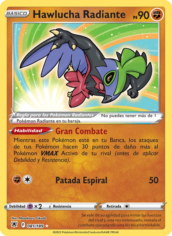 Hawlucha Radiante Resplandor Astral 081/189