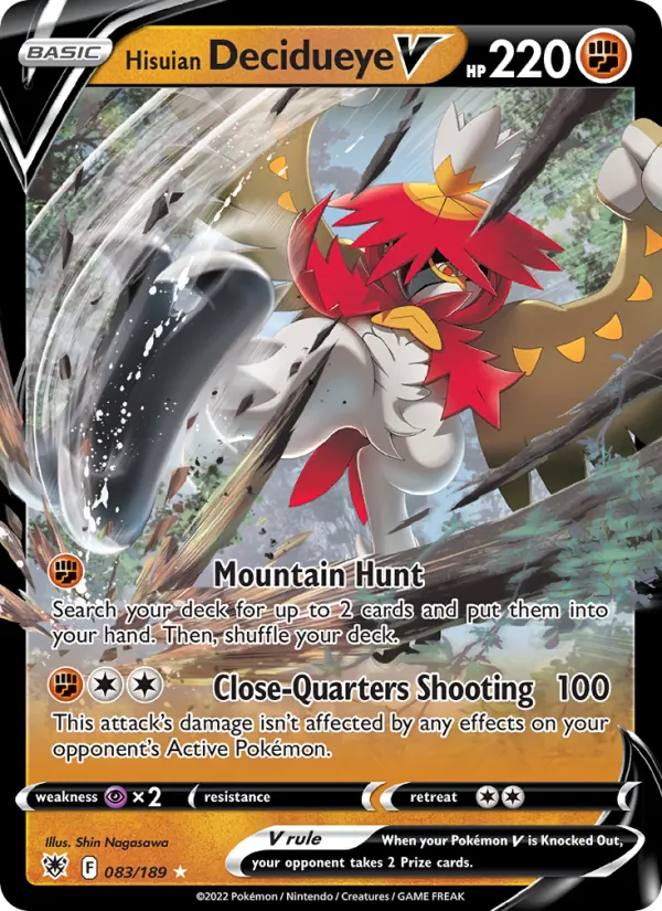 Hisuian Decidueye V Astral Radiance 083/189