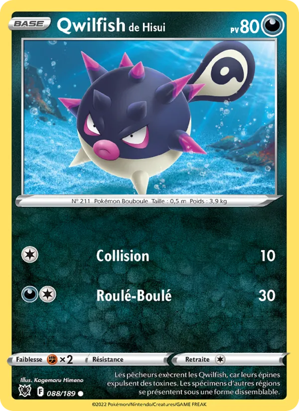 Qwilfish de Hisui Astres Radieux 088/189