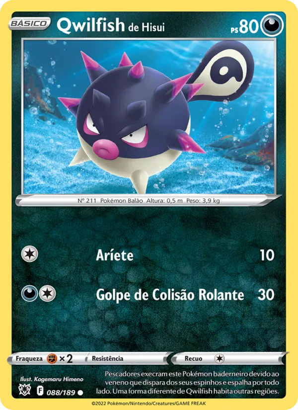 Qwilfish de Hisui Estrelas Radiantes 088/189