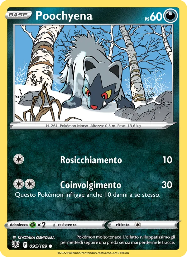 Poochyena Lucentezza Siderale 095/189