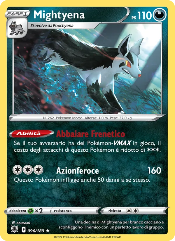 Mightyena Lucentezza Siderale 096/189