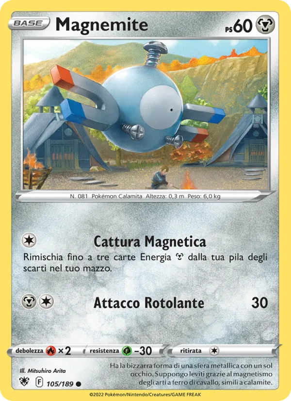 Magnemite Lucentezza Siderale 105/189