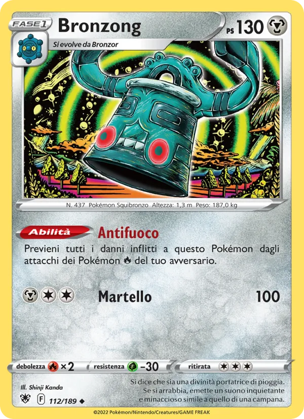 Bronzong Lucentezza Siderale 112/189