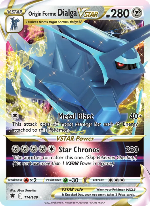 Origin Forme Dialga VSTAR Astral Radiance 114/189