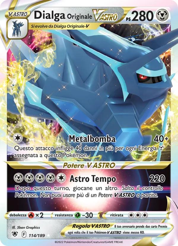 Dialga Originale V ASTRO Lucentezza Siderale 114/189