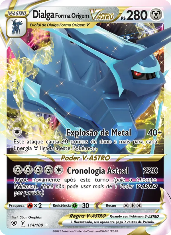 Dialga Forma Origem V-ASTRO Estrelas Radiantes 114/189