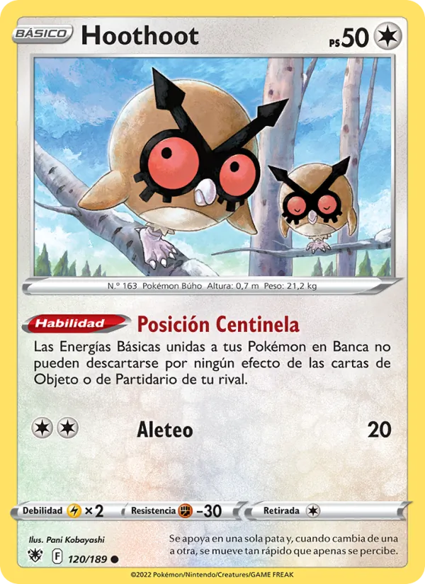Hoothoot Resplandor Astral 120/189