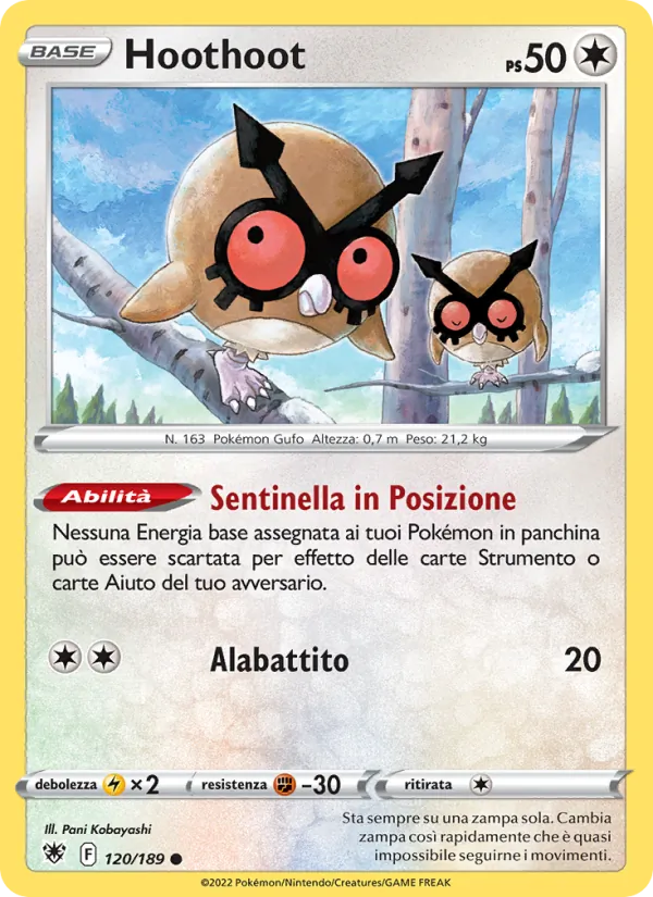 Hoothoot Lucentezza Siderale 120/189