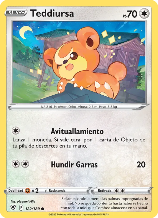 Teddiursa Resplandor Astral 122/189