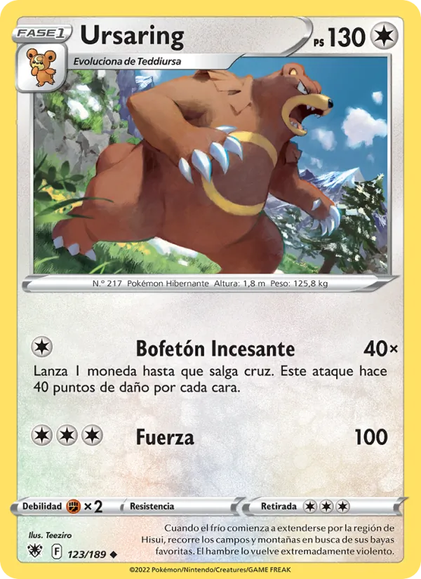 Ursaring Resplandor Astral 123/189