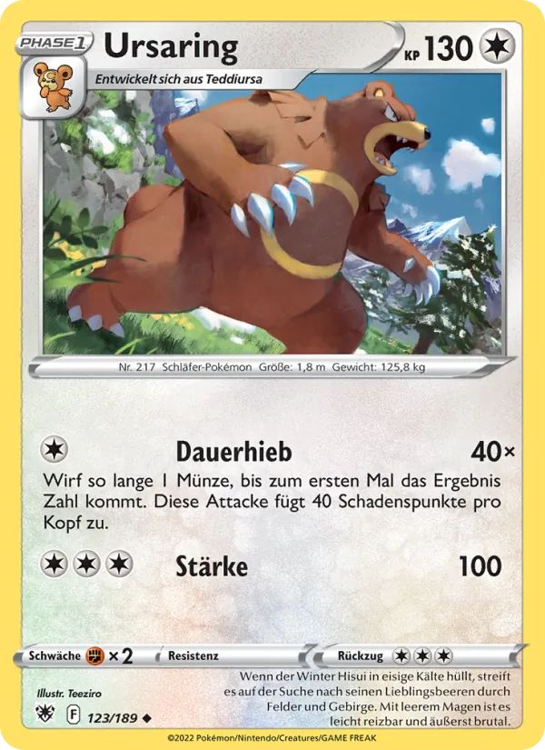 Ursaring Astralglanz 123/189