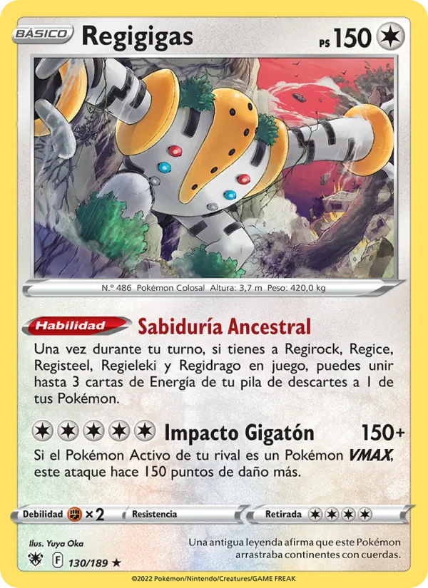Regigigas Resplandor Astral 130/189