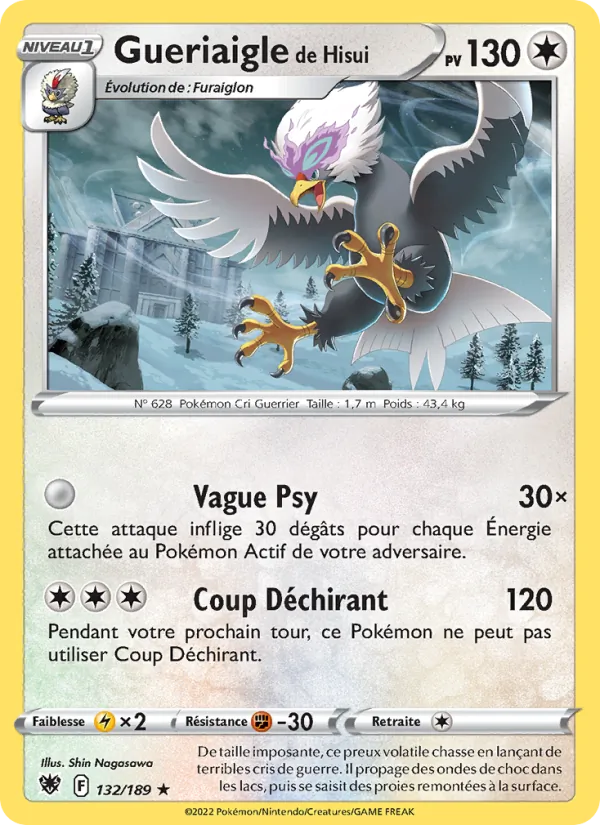 Gueriaigle de Hisui Astres Radieux 132/189