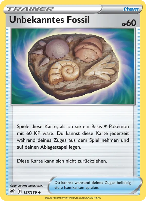 Unbekanntes Fossil Astralglanz 157/189