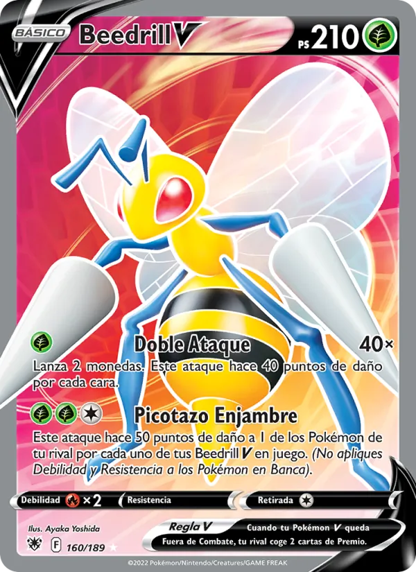 Beedrill V Resplandor Astral 160/189