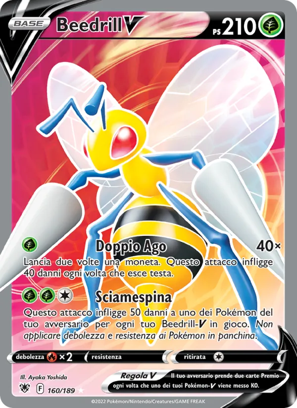 Beedrill V Lucentezza Siderale 160/189
