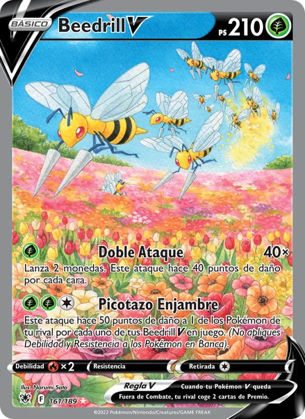Beedrill V Resplandor Astral 161/189