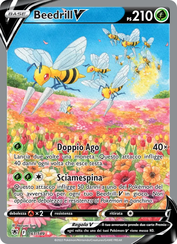 Beedrill V Lucentezza Siderale 161/189