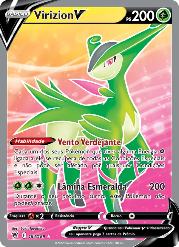 Virizion V Estrelas Radiantes 164/189