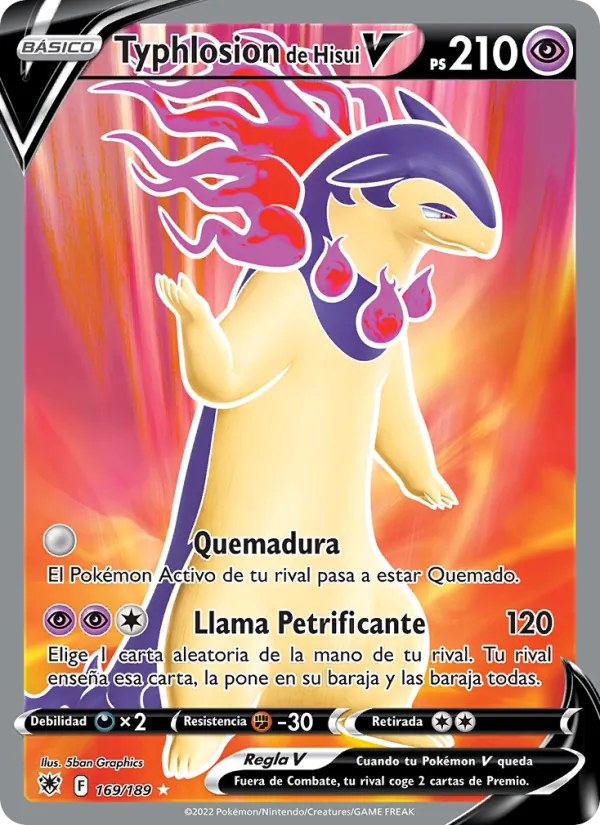 Typhlosion de Hisui V Resplandor Astral 169/189