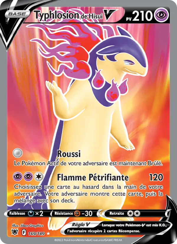 Typhlosion de Hisui V Astres Radieux 169/189