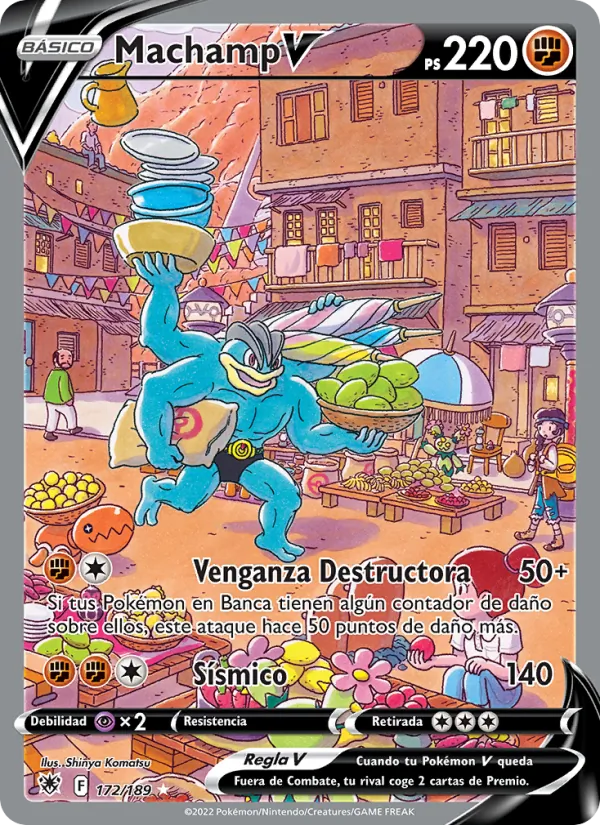 Machamp V Resplandor Astral 172/189