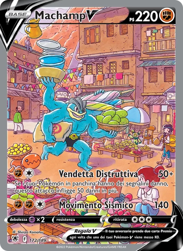 Machamp V Lucentezza Siderale 172/189