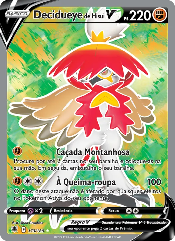 Decidueye de Hisui V Estrelas Radiantes 173/189