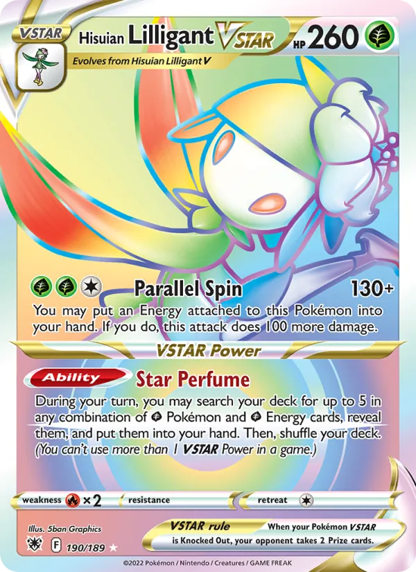 Hisuian Lilligant VSTAR Astral Radiance 190/189