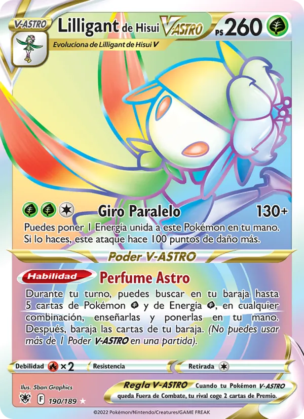 Lilligant de Hisui V-ASTRO Resplandor Astral 190/189