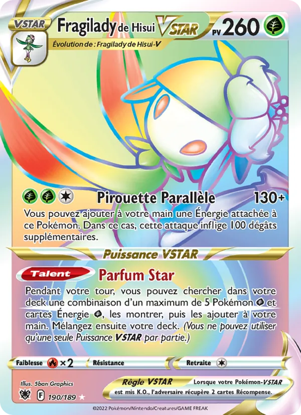 Fragilady de Hisui VSTAR Astres Radieux 190/189