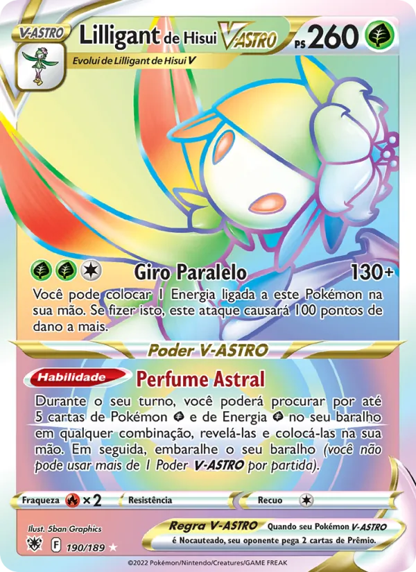 Lilligant de Hisui V-ASTRO Estrelas Radiantes 190/189