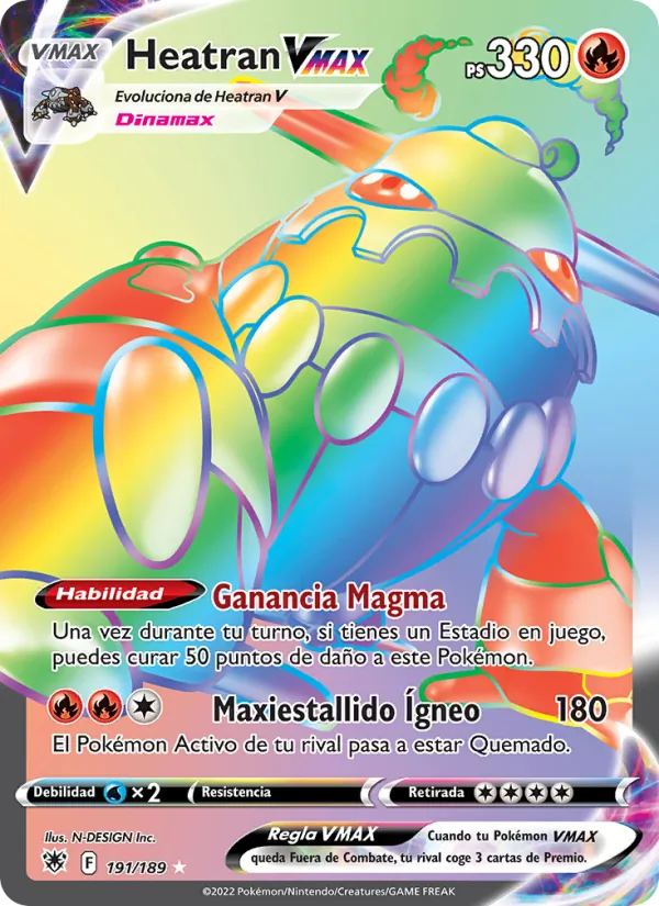 Heatran VMAX Resplandor Astral 191/189