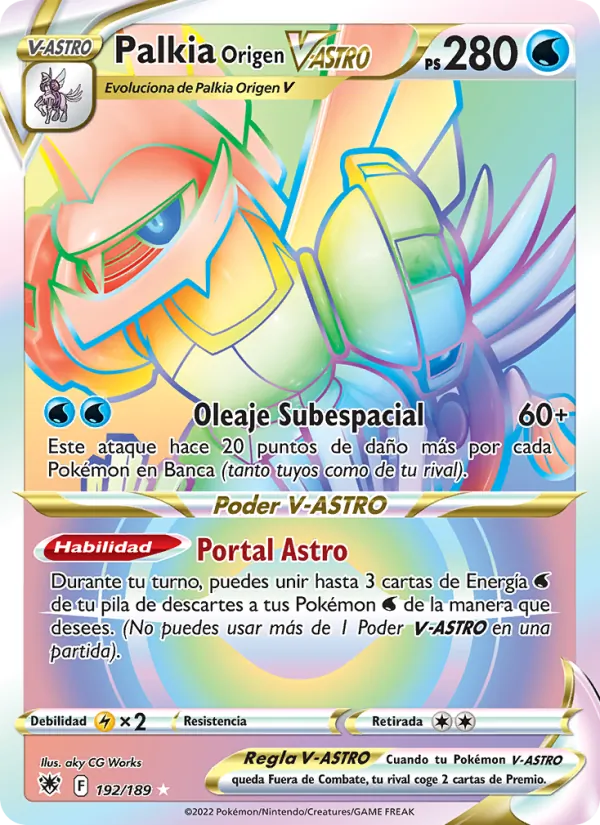 Palkia Origen V-ASTRO Resplandor Astral 192/189