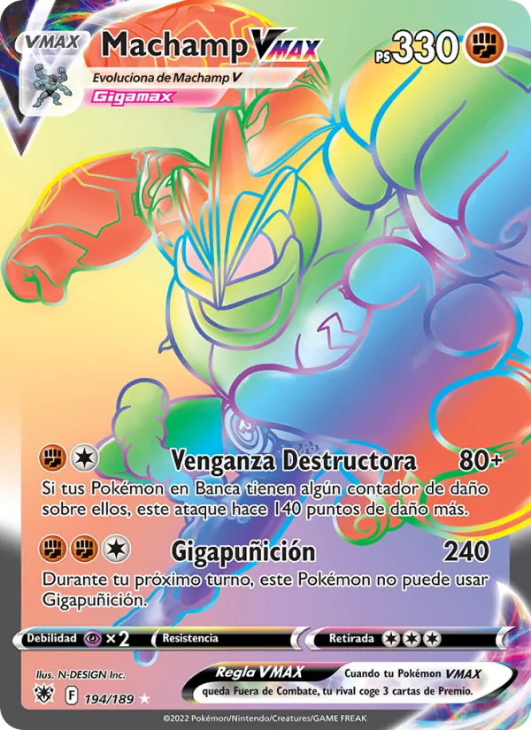 Machamp VMAX Resplandor Astral 194/189