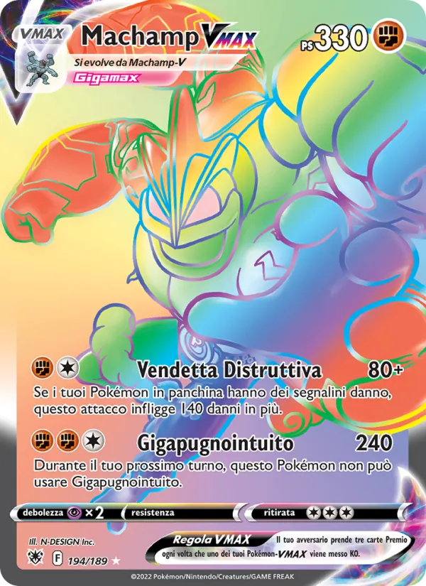 Machamp VMAX Lucentezza Siderale 194/189