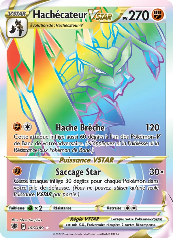 Hachécateur VSTAR Astres Radieux 196/189