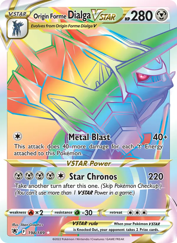 Origin Forme Dialga VSTAR Astral Radiance 198/189