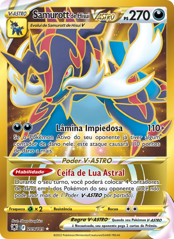 Samurott de Hisui V-ASTRO Estrelas Radiantes 209/189