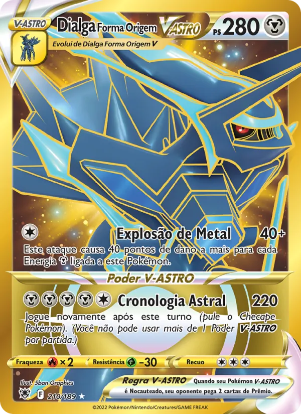 Dialga Forma Origem V-ASTRO Estrelas Radiantes 210/189