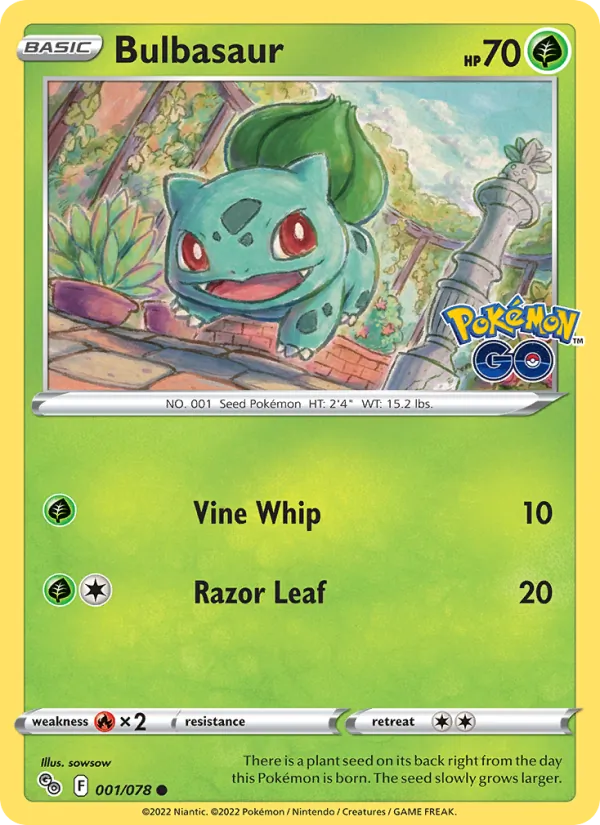 Bulbasaur Pokémon GO 001/78