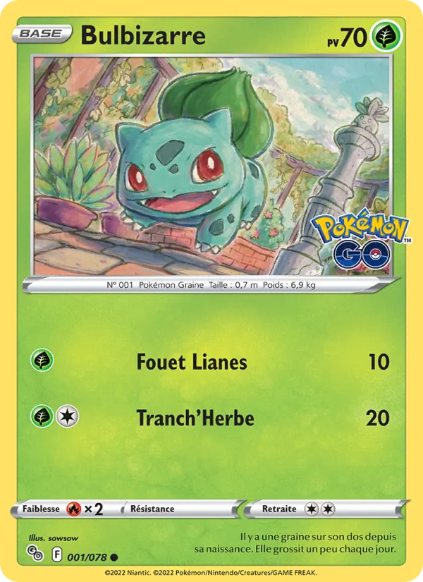 Bulbizarre Pokémon GO 001/78