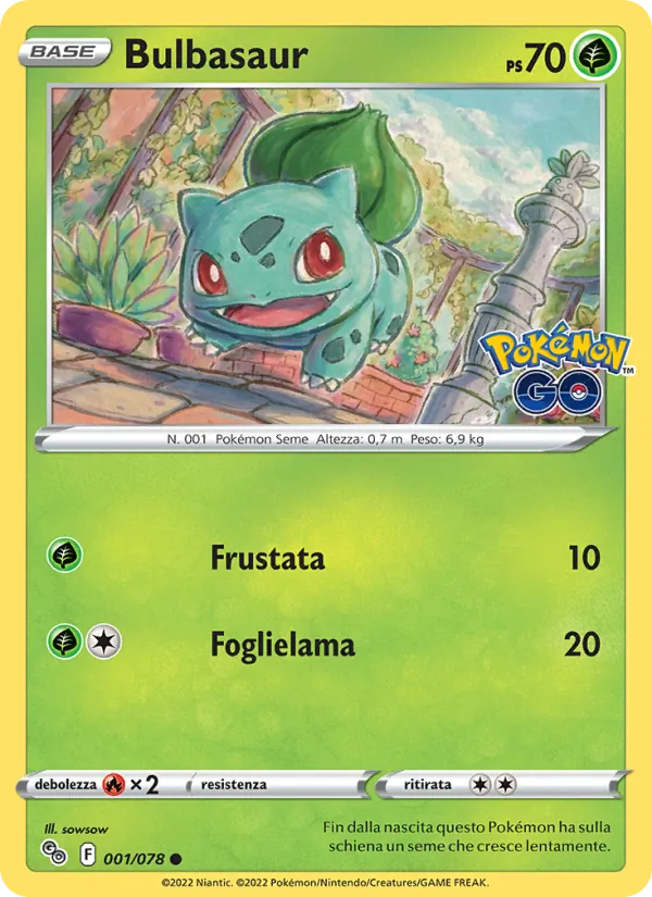 Bulbasaur Pokémon GO 001/78