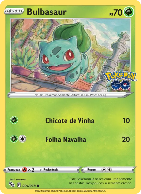 Bulbasaur Pokémon GO 001/78
