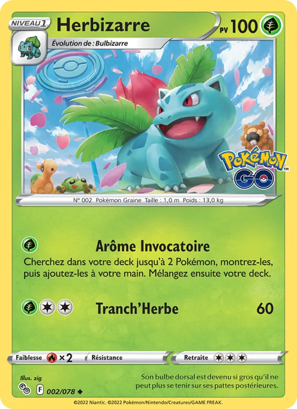 Herbizarre Pokémon GO 002/78