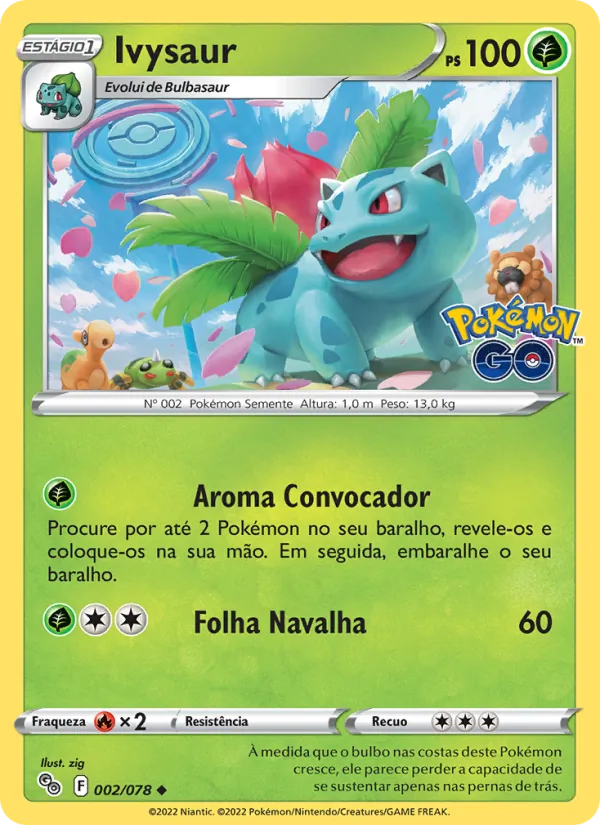 Ivysaur Pokémon GO 002/78
