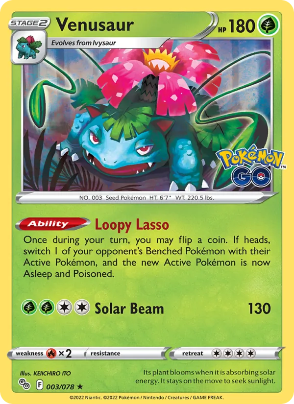 Venusaur Pokémon GO 003/78