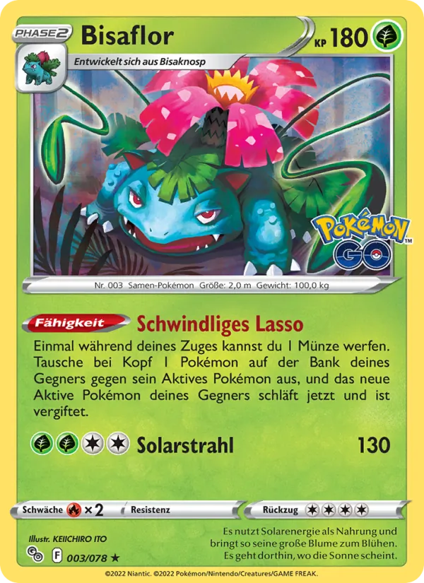 Bisaflor Pokémon GO 003/78