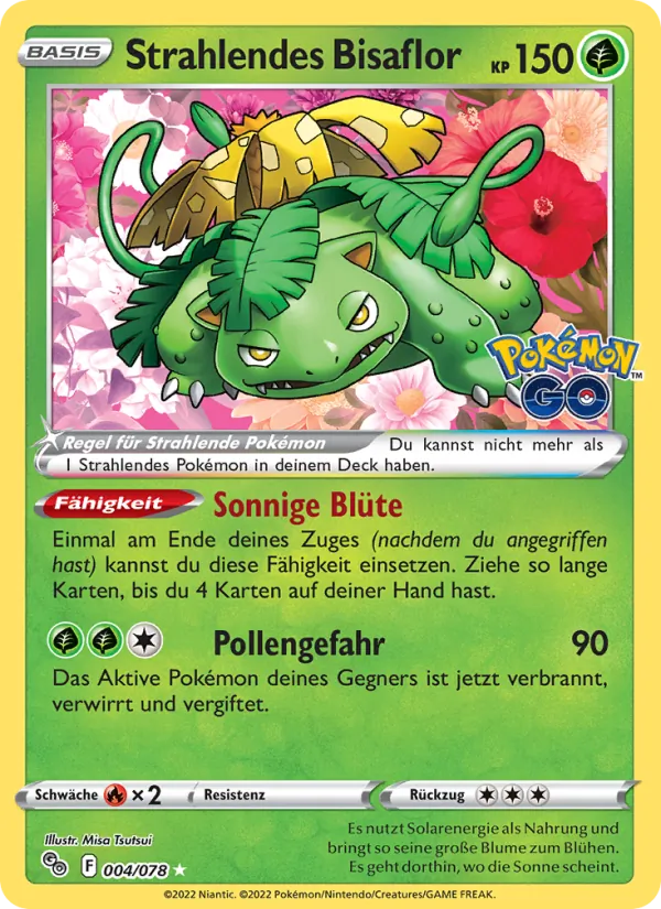 Strahlendes Bisaflor Pokémon GO 004/78
